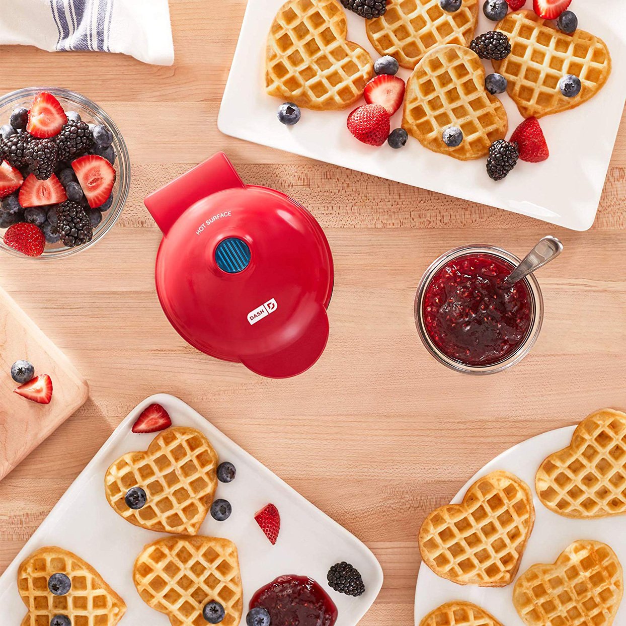 Mini Heart Waffle Maker